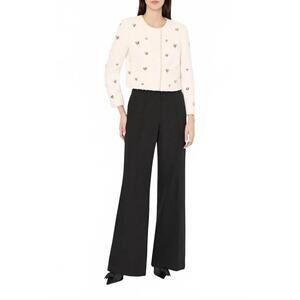NEW MILLY phoebe heart applique jacket in white